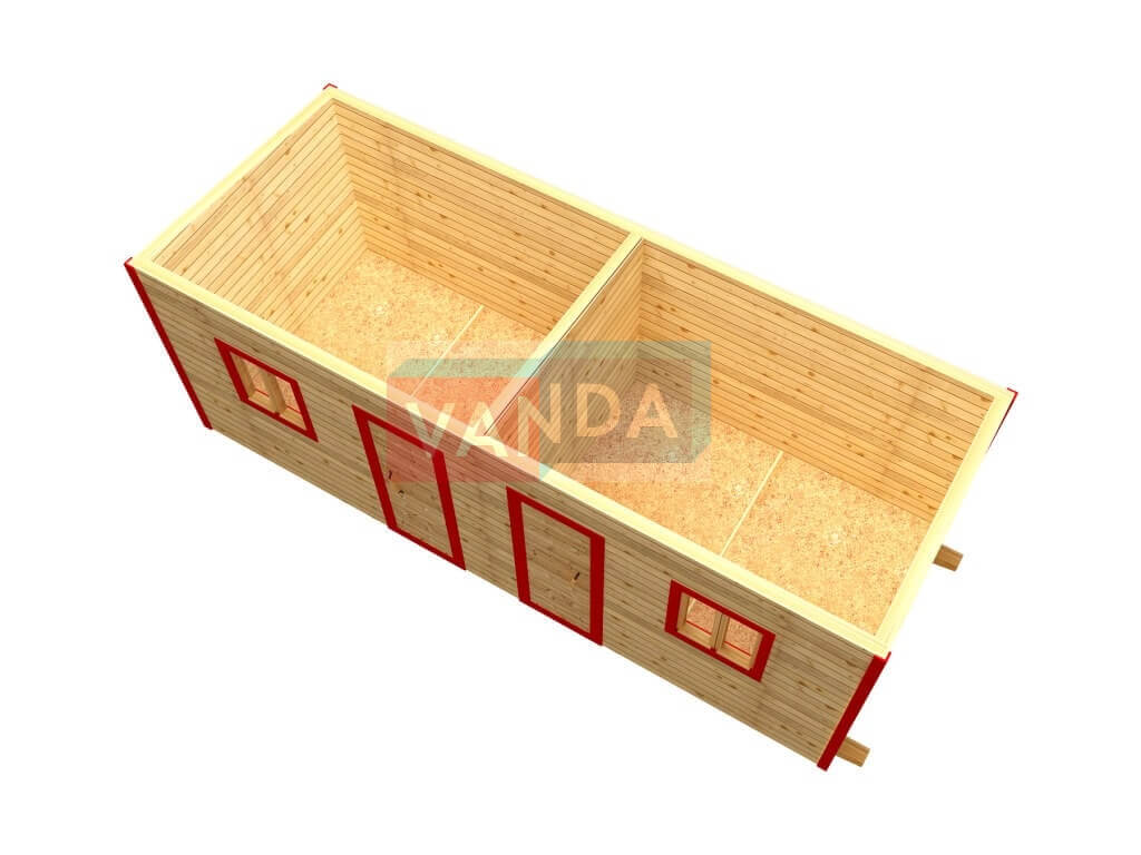 Строительная бытовка со сборкой на месте №6 (вариант 3)